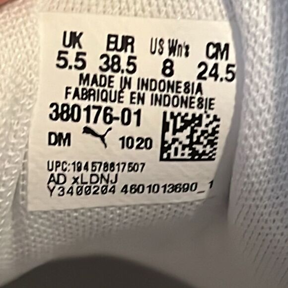 Puma Cali Star White Leather Lace Up Sneakers Size 8 NIB - Picture 9 of 12